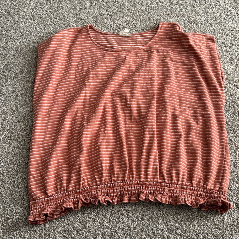 Ana casual stripped shirt with elastic waist